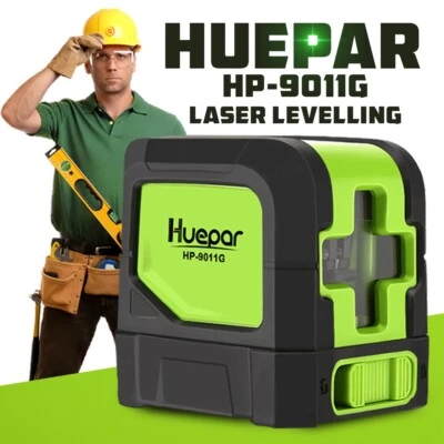 Huepar 9011G DIY Self Leveling Green Beam Cross Line Laser 360° Magnetic Rotary - Image 1 of 4