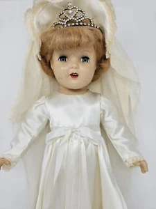 Vestido Original Muñeca Novia Princesa Isabel Composición Madame Alexander 19" - Imagen 1 de 21