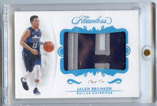 2018-19 Panini Flawless JALEN BRUNSON Platinum Patch rc rookie #1/1 Game Used