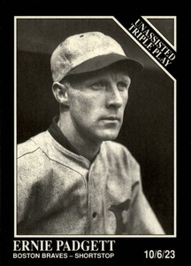 1991 Conlon TSN #206 Ernie Padgett/Triple Play