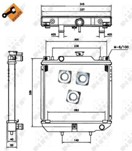 Fits NRF NRF 52110 Engine radiator DE stock - Picture 1 of 10