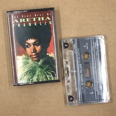 ARETHA FRANKLIN Cassette Tape Funk Soul 90s VERY BEST OF RESPECT CHAIN OF FOOLS - Image 1 of 4