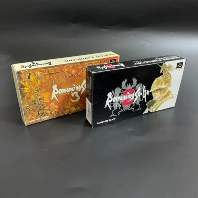 LOT2 Games SFC Romancing SaGa 2  3  SNEC NINTENDO  SUPER FAMICON JP JAPAN - Image 1 of 4