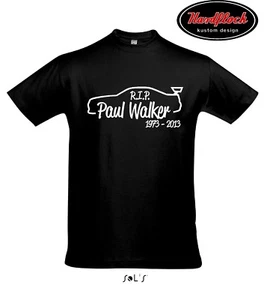 T-Shirt If one day the speed kills me Paul Walker R.I.P. RIP Skyline R34 Brian - Bild 1 von 1