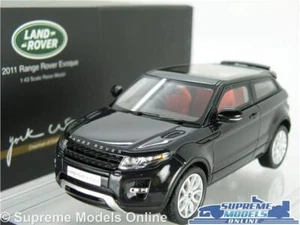 RANGE ROVER EVOQUE MODEL CAR SANTORINI BLACK 1:43 SCALE CENTURY DRAGON DEALER K8 - Picture 1 of 6