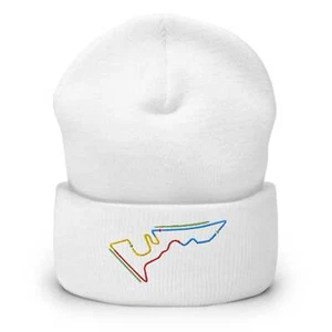 COTA Circuit Sectors with DRS Zones F1 Embroidered Cuffed Beanie - Picture 1 of 12