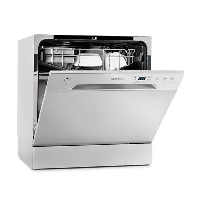 Mini Geschirrspüler Spülmaschine Tischgeschirrspüler 60cm Kompakt Silber F - Bild 1 von 4