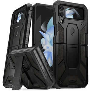 Funda para Samsung Galaxy Z Flip 4 | Cubierta resistente con soporte poético negro mate - Imagen 1 de 6