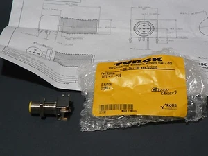 TURCK EURO FAST WFS 4.5-PCB 5 POLE R ANGLE MALE CONT THREADED MATING CONN SOCKET - Picture 1 of 8