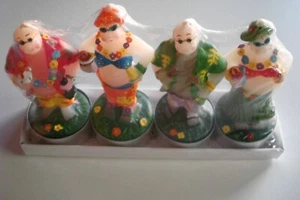 Luau People Tealight Candles Interior Accents Summer Festival Collection - Picture 1 of 4