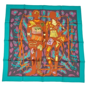 HERMES scarf Carré 90 "Monsieur et Madame" Excellent condition From Japan - Picture 1 of 6