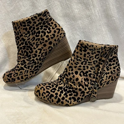 Blowfish Malibu Mujer Talla 7.5 Botines Brekki Sahara Leopardo Botín Zapato Foto 1 de 4