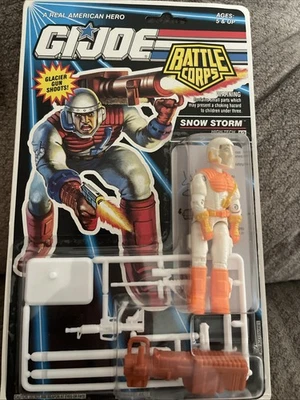 Snow Storm GI Joe Battle Corps 1992 Hasbro Como Nuevo En Tarjeta Variante Naranja. Foto 1 de 4