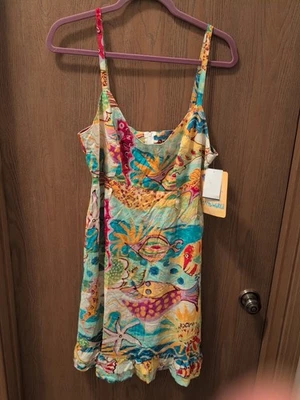  Vestido Jams World Creatures of the Sea tamanho G novo com etiquetas frete grátis - Imagem 1 de 4