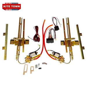Kit de ventana eléctrica de vidrio plano de 2 puertas para Street Hot Rat Rod con cableado de interruptores - Imagen 1 de 6