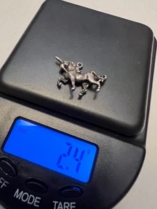 Vintage Sterling Silber Einhorn Pferd Charm - 2,4 Gramm - Bild 1 von 6