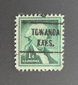 Towanda, Kansas Type 721 Precancel - 1 cent Washington - U.S. #1031 - KS - Picture 1 of 1