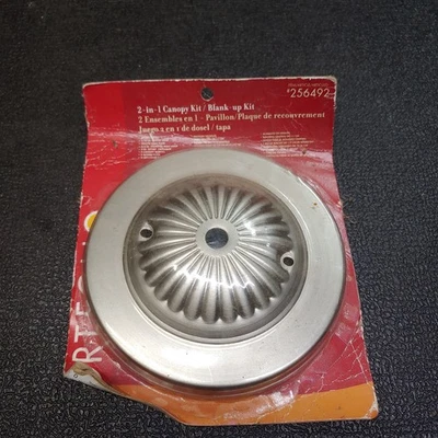 Portfolio Nickel Finish 2-in-1 Canopy / Blank-up Kit #256492 - Image 1 of 4