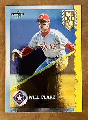 1995 Score Hall of Gold Will Clark Texas Rangers #HG20 - Image 1 of 2