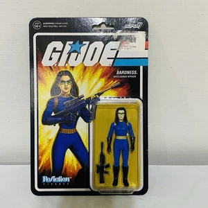 Figura de acción Super7 ReAction GI Joe Cobra Baroness 3,75" sellada nueva - Imagen 1 de 4