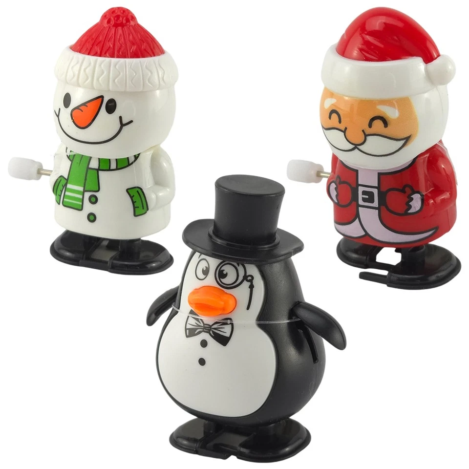 CRAFTY CAPERS Christmas Wind Up Toy | 7cm | Little Gift | Cracker Filler