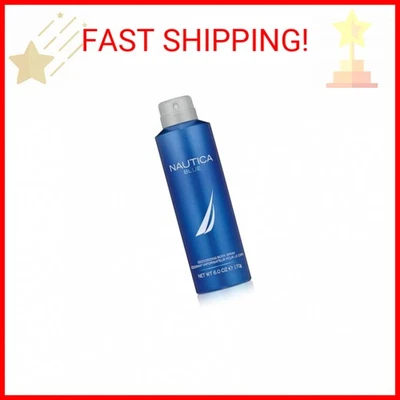 Nautica Blue Deo Body Spray 6 fl oz (Pack of 1), Notes of Basil, Jasmine, and Ce - Image 1 of 2