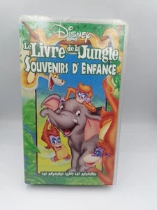 K7- VIDEO- VHS-LE LIVRE DE LA JUNGLE- SOUVENIRS D ENFANCE PETITS SAUVAGE DISNEY - Photo 1/4