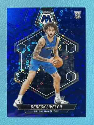 Dereck Lively II 2023-24 Panini Mosaic 43/85 Blue Disco RC Mavericks #248 - Image 1 of 3