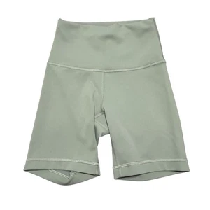 Lululemon Womens Wunder Train High-Rise Short 6" Shorts Size 2 Green Running - Picture 1 of 4