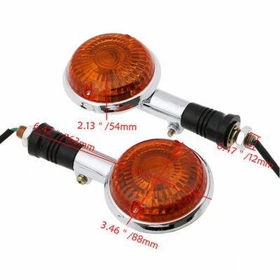 Luz indicadora de señal de giro lente ámbar Fit Yamaha Virago 1100 XV1100 85-99 1997 Foto 1 de 3