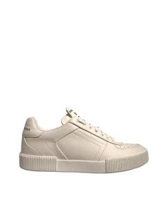 Dolce&Gabbana MIAMI Men White Sneakers 100% Leather Athletic Trainer Shoes EU 40 - Picture 1 of 8