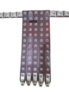 Medieval Leather Arming Belt large brass accents waist legionary armor Christmas - Picture 1 of 7