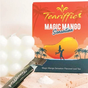 1 BOX ( 12 SACHETS EACH BOX ) TEARRIFIC MAGIC MANGO SENTATION ICED TEA - Picture 1 of 8