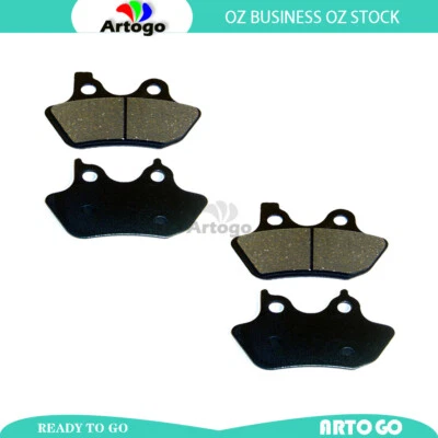 Pastillas de freno delanteras + traseras para Harley-Davidson XL 1200C Sportster Custom 2000-2003 Foto 1 de 2