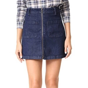 Madewell Denim ZIP Mini Skirt 32 Nice! - Picture 1 of 6