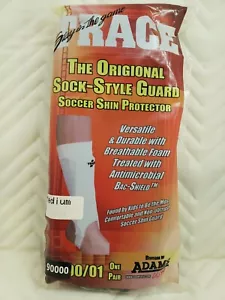 Trace Soccer Shin Protectors Black Sock-Style Guard Medium 1 Pair Kid/Adult - Picture 1 of 9