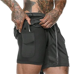 Men's Sports Training Running Bodybuilding Workout Fitness Shorts (M) - Picture 1 of 8