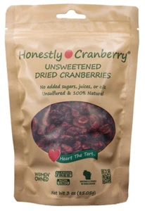 Honestly Cranberry - Unsweetened Dried Cranberries - No Added Sugars, Juices, or - Picture 1 of 12