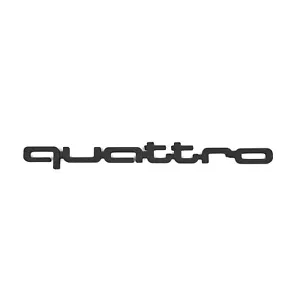 Quattro Emblem For Audi Badge Side Fender Front Logo Decal - Foto 1 di 3