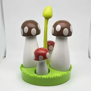 E-MY Mauro Mazzanti Mushroom Condiment Set Salt Pepper Ceramic MCM New W/Box - Picture 1 of 18