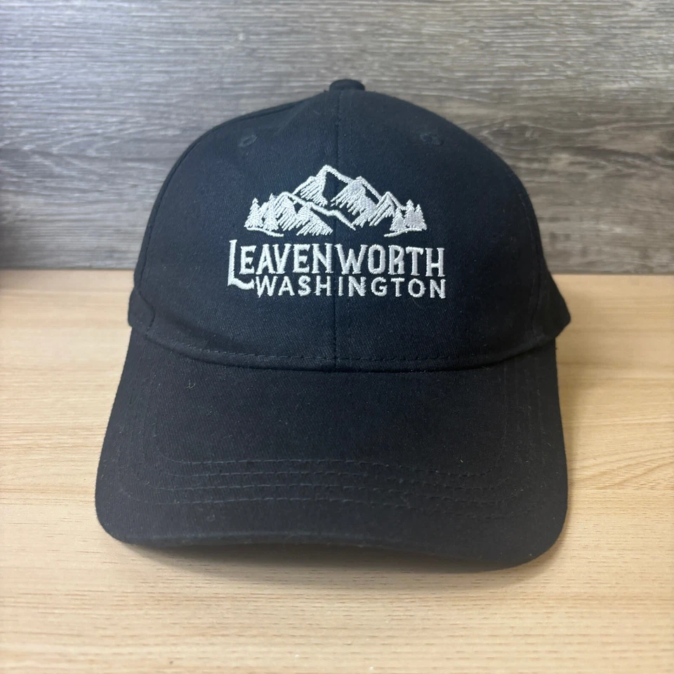 Gorra Leavenworth Snap Back negra Washington exterior ajustable Foto 1 de 4