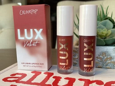 Colourpop Lux Velvet Duo in Kiss the Dusk Red / Orange Red (J) - Image 1 of 4