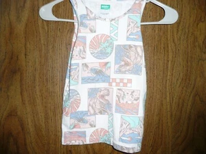 DINOSAUR TANK TOP 365 KIDS SIZE 4 UNISEX - Picture 1 of 1