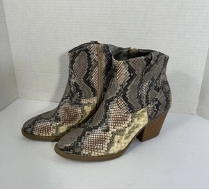 Snake Print Boots womens 7 - Picture 1 of 11