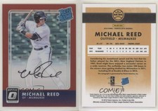 2016 Donruss Optic Rated Rookies Signatures Red /50 Michael Reed Rookie Auto RC