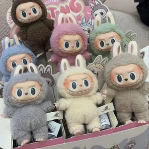 POP MART Labubu Etciting Macaron Plush doll Series Confirmed Blind Box Toys New