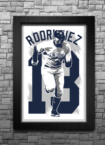 ALEX RODRIGUEZ art print/poster NEW YORK YANKEES FREE S&H! JERSEY Q9 Cover