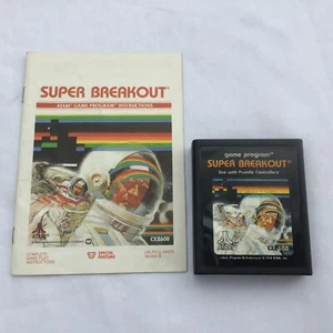 Atari 2600 1981 Super Breakout juego y manual CX2608 - Imagen 1 de 7