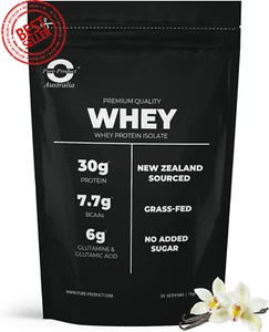 Pure Product Whey Isolate 1kg – 30g Protein, Grass-Fed, Fast Absorb, Vanilla - Picture 1 of 12