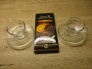 Eismann Espresso - Mocca Tassen aus Glas, 4Tlg., Glasstärke 3 mm Neu +Lindt - Bild 1 von 3